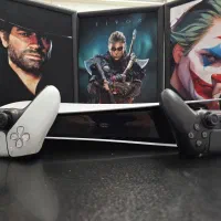 PS5 دیجیتال دو دسته فول بازی در حد نو|کنسول، بازی ویدئویی و آنلاین|خمینیشهر, |دیوار