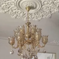 لوستر 12 شاخه برنزی هندی اصل