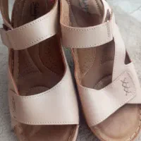 کفش صندل زنانه نو کرمی|کیف، کفش، کمربند|ساری, |دیوار