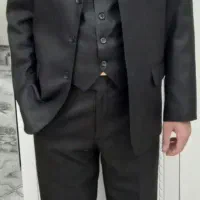 کت شلوار مشکی مردانه و پیراهن مردانه
