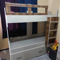 تخت دو طبقه با کشو|تخت و سرویس خواب|قدس, شهر‌قدس|دیوار