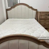 ست تخت خواب چوبی طرح نئوکلاسیک مناسب جهیزیه