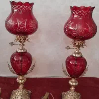 یک جفت چراغ برقی کنارسالنی|چراغ خواب و آباژور|قرچک, پارس سرام|دیوار