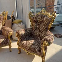 مبل سلطنتی ۹ نفره چوب راش|مبلمان خانگی و میز عسلی|پاکدشت, پاکدشت (مامازند)|دیوار