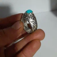 انگشتر نقره فیروزه نیشابور اصل دست ساز قدیمی|جواهرات|قم, شهرک مهدیه (مدرس)|دیوار