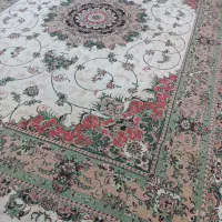 جفت ۱۲متری کرم رنگ تمام نخ