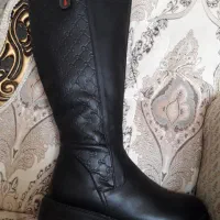 بوت ساق بلند چرم