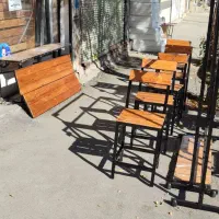 ساخت انواع میز و نیمکت چوبی و فلزی مشکی|صندلی و نیمکت|کوهدشت, |دیوار