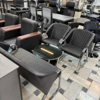 نیم ست و مبلمان اداری فلزی و چرمی مدرن و کلاسیک