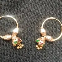 گوشواره طرح لاله والنگوطلا