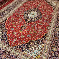 قالی ۶متری دستباف کاشان زمینه لاکی|فرش|تهران, اکباتان|دیوار