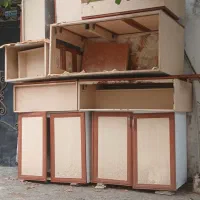 فروش یک دست  کابینت فلزی درب mdf داره در حد...