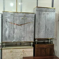 جا کفشی دو درب تک کشو چوبکده اهورا