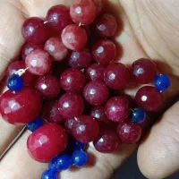 تسبیح یاقوت سرخ و کبود برمه