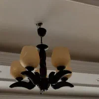 لوستر حباب دار چوبی