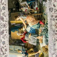 تابلو فرش کار دست استاد اصل عاقلی