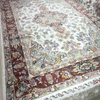 جفت فرش دستباف خطیبی 6متر مرینوس وابریشم ازبافنده|فرش|کرج, فاز ۴ مهرشهر|دیوار