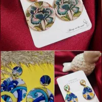 گوشواره های رزینی طرح تابستانی
