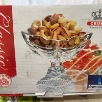 دو دست بستنی خوری پایه دار و ظرف