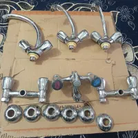 ست کامل شیرآلات حمام و دستشویی و ظرفشویی