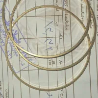 طلای بدون اجرت (النگو)دوعدد۸.۸گرم وگوشواره