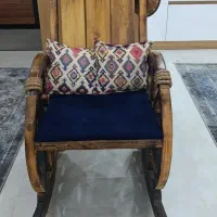 صندلی راک چوبی