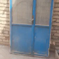 درب دو لده حفاظ دار. برای ورودی انباری یا خونه