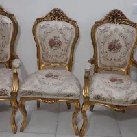 مبل سلطنتی ۹نفره همراه میزوعسلی سالم