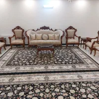 فرش افشان زرین سرمه‌ای