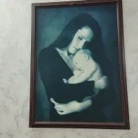 تابلو مادر بچه نماد هویت مادر بسیار زیبا