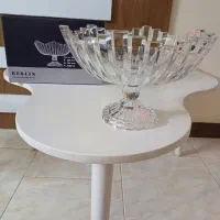 ست بلور میوه خوری پایه دار و پیاله و شکلات خوری