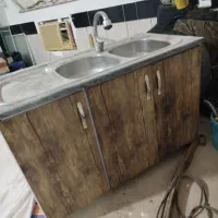 سینک دوقلو به همراه تعلقات