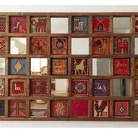 قاب آینه گلیم فرش ورنی|تابلو، نقاشی، عکس|شاهین‌شهر, طالقانی|دیوار