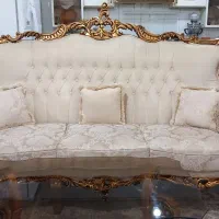 مبل استیل ۹نفره چوب گردو بسیار محکم