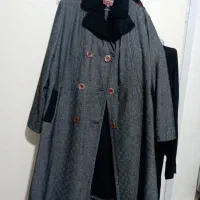 پالتو در حد نوجنس دار پشت پارچه خزدار سایز ۵۰