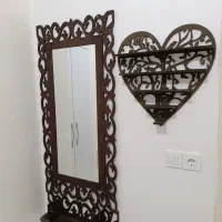 آینه قدی دیواری چوبی