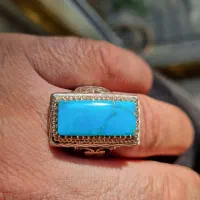 فیروزه آبی نیشابوری فاخر و بی همتا