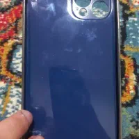 قاب آیفون ۱۳ پرو مکس آبی دور طلایی نو