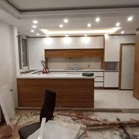 کابینت آشپز خانه سفید قهوی فاز 8