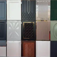 کابینت و درب های اتاقی چوبی