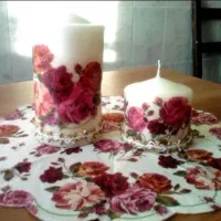 شمع طرح دار مرغوب با قیمت پارسال