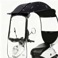 سایبان موتور سیکلت ضدآفتاب و ضدباران طلق‌دار