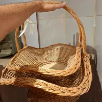 سبد چوبی مناسب مراسمات و تزئینی|صنایع دستی و سایر لوازم تزئینی|کرج, برغان|دیوار