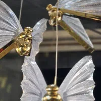 لوستر آویز پروانه ۳ تایی لوستر پروانه ای