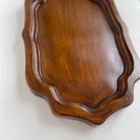 سینی دست ساز سنگ مصنوعی طرح چوب|ظروف سرو و پذیرایی|آستارا, |دیوار