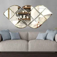 آینه دکورکابینت بازسازی طراحی کناف بین کابینتی|مصالح و تجهیزات ساختمان|کرمان, |دیوار