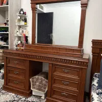 سرویس خواب تمام چوب در حد نو