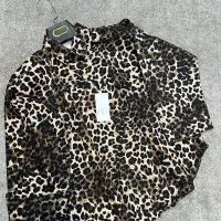 شومیز مانتو پلنگی کتان|لباس|شاهرود, |دیوار