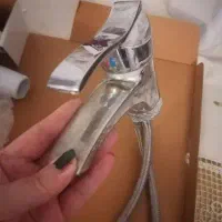 شیر آلات روشویی رنگ اسپری کروم سیلور تفاله گیرسینک