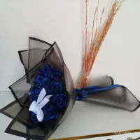 دسته گل روبانی